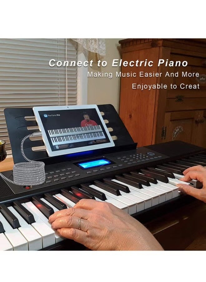 كابل طابعة USB B إلى USB C 1.5 متر ، كابل طابعة USB C إلى USB B MIDI OTG سلك من النوع C لجهاز MacBook Pro ، Air ، كابل USB C MIDI ل Yamaha Casio Digital Piano MIDI Controller DJ Controller - Image 4